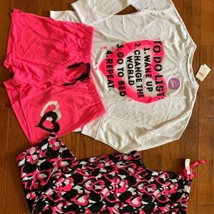 Justice Change the world Pajama 3piece set size 10 plus